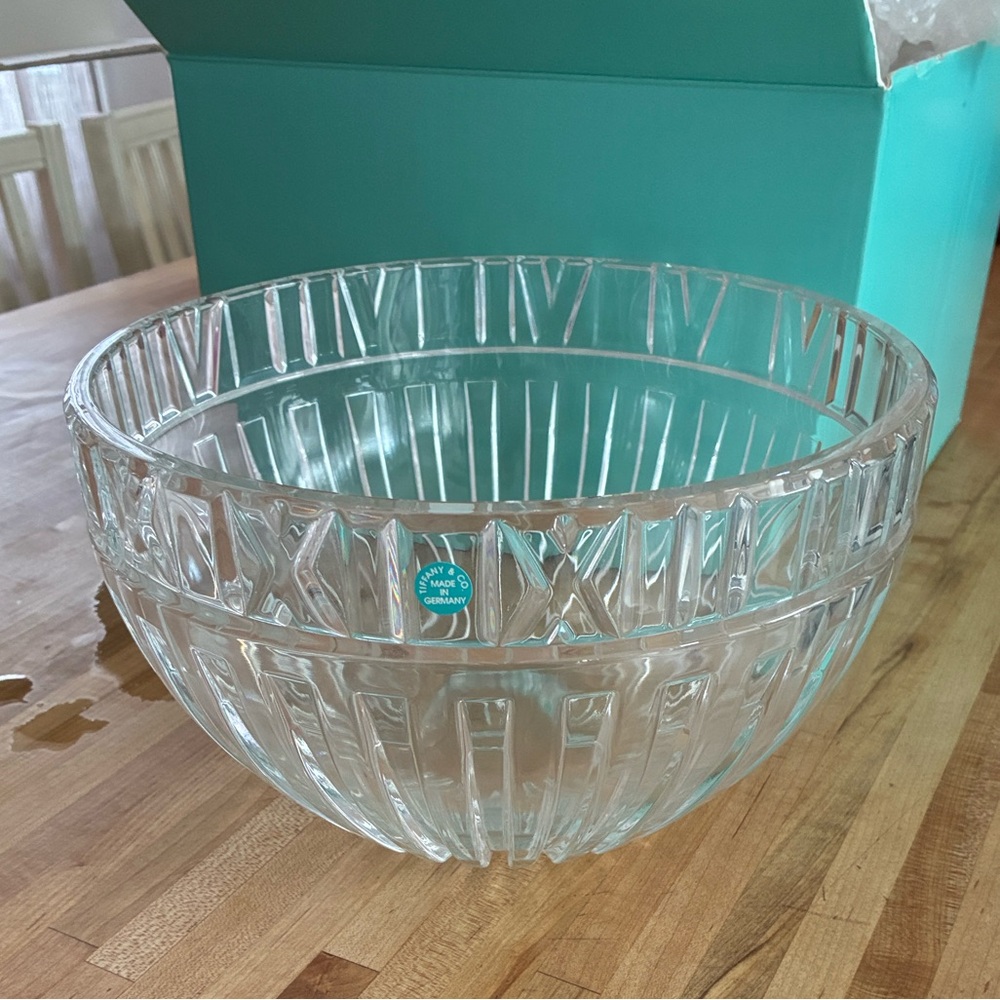 Tiffany and Co. Atlas 10 Inch Crystal Bowl Brand New Never Used.  With Box.